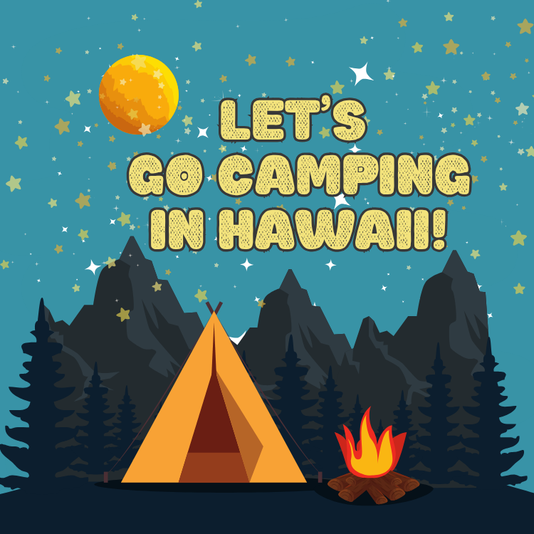 **休日プログラム**ハワイでキャンプ　　　